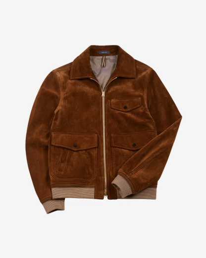 Drake's suede jacket