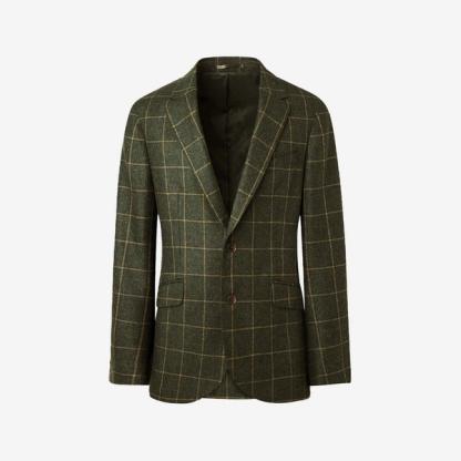 Hackett Windowpane Check Blazer