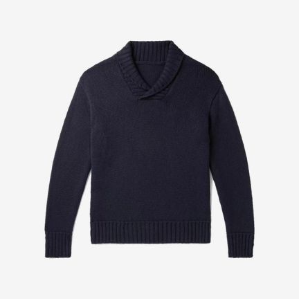 Anderson & Sheppard Shawl Collar Sweater
