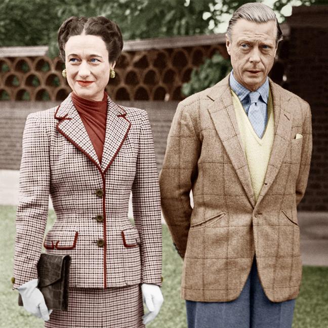 Duke of Windsor and Wallace Simpson in tweed style