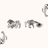 Patrick Mavros Walking Lion Cufflinks