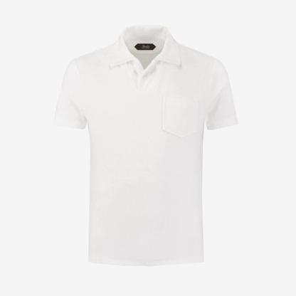 Aurélien White Terry Towelling Shirt