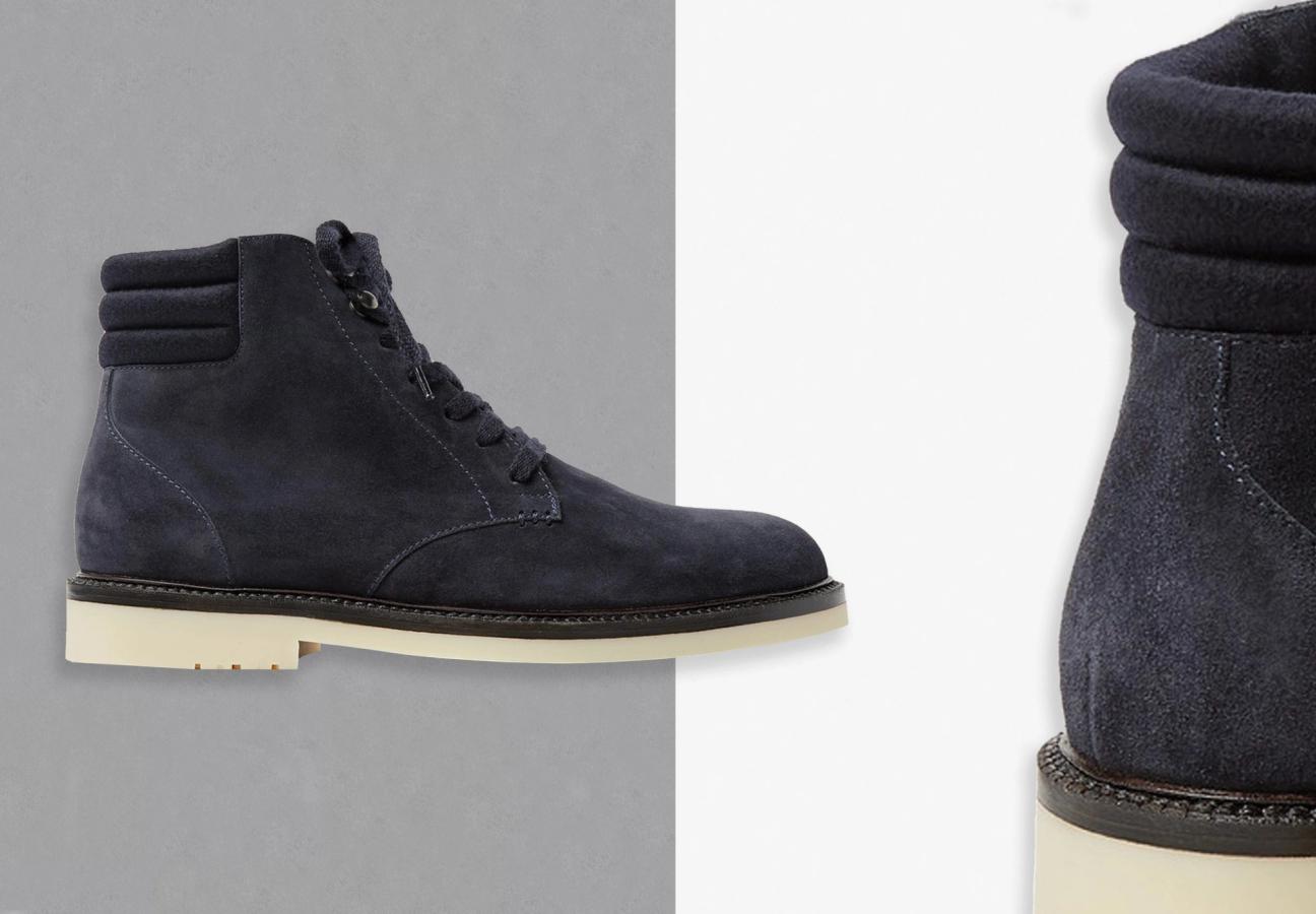Loro Piana Icer Cashmere-Lined Suede Boots