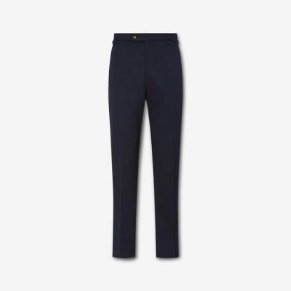 New & Lingwood Flat Front Cotton Chinos