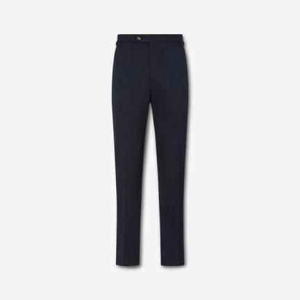 New & Lingwood Flat Front Cotton Chinos