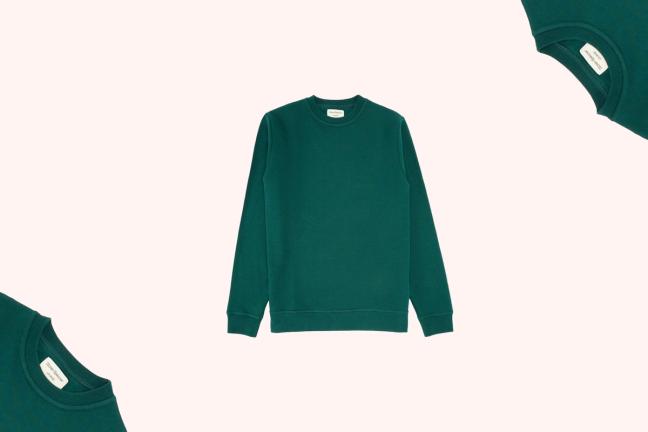 Oliver Spencer Teal Green House Sweater