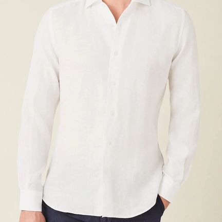 White linen shirt