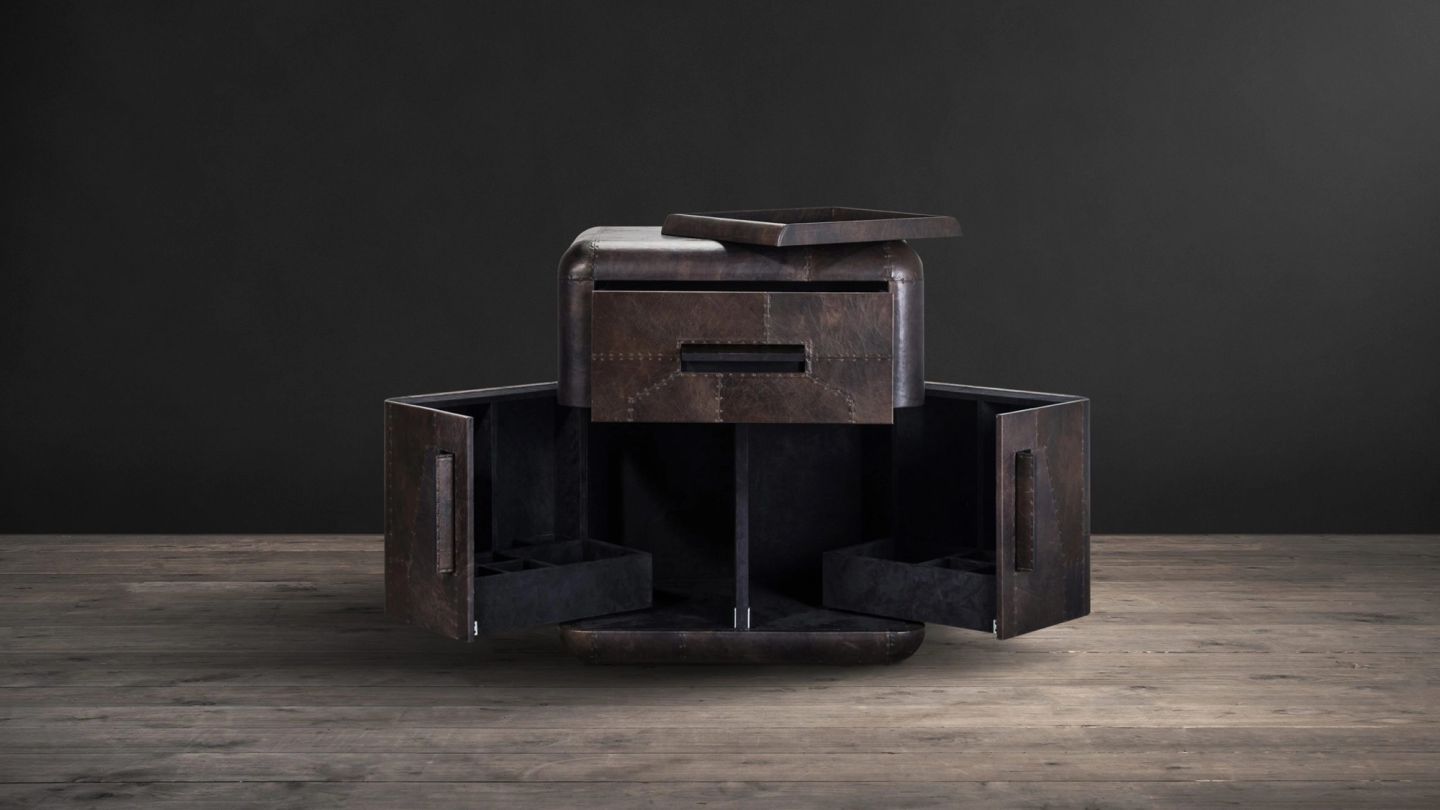 Win a leather home bar worth almost £4,000 — and enough bottles to fill it
