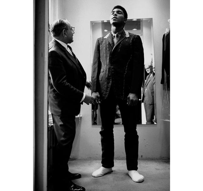 Muhammad Ali's first bespoke suit fitting