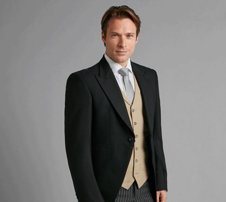 Oliver Brown Morning Coat in Black