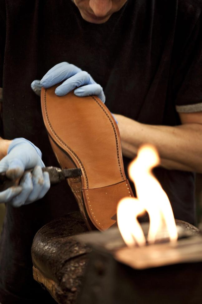 crockett and jones inside shoe making factory northampton