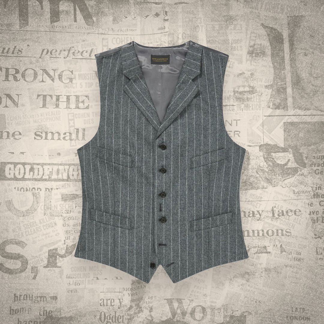 New & Lingwood Marbury Chalkstripe Waistcoat