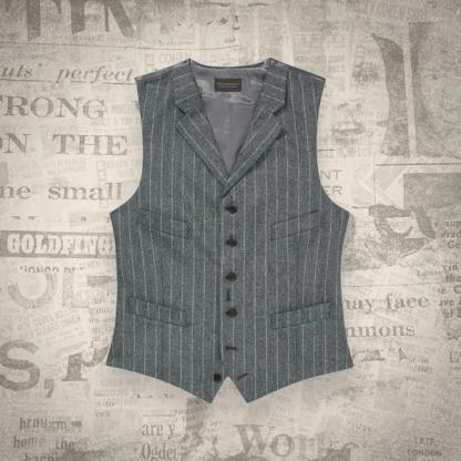 New & Lingwood Marbury Chalkstripe Waistcoat