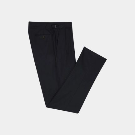 Grant Navy Cotton Trousers