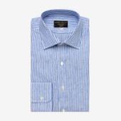 Emma Willis Blue Bengal Stripe Linen shirt