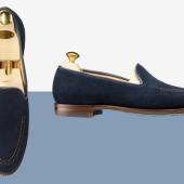 Camden loafer in Ocean Blue Suede
