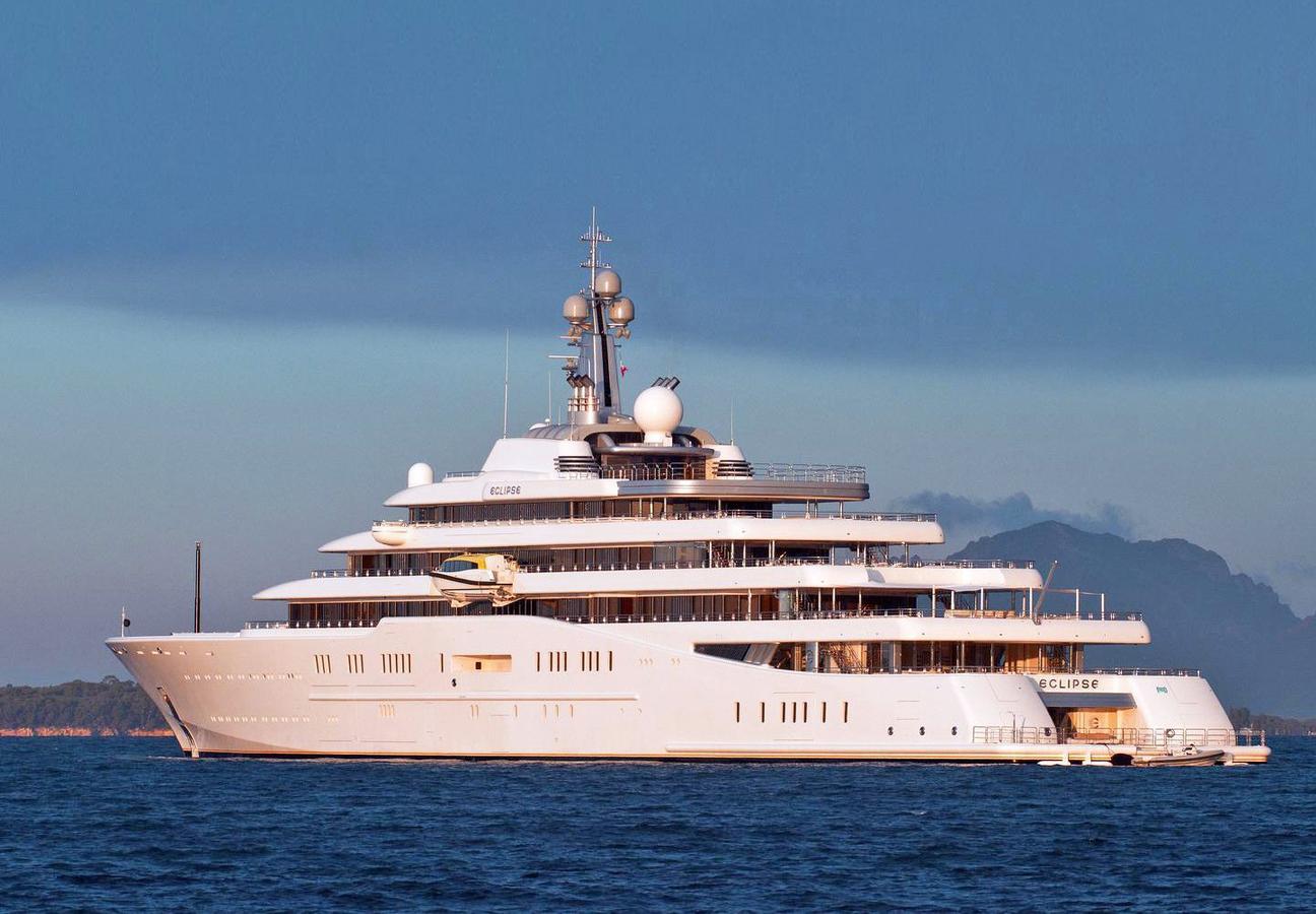 millionaire on his yacht