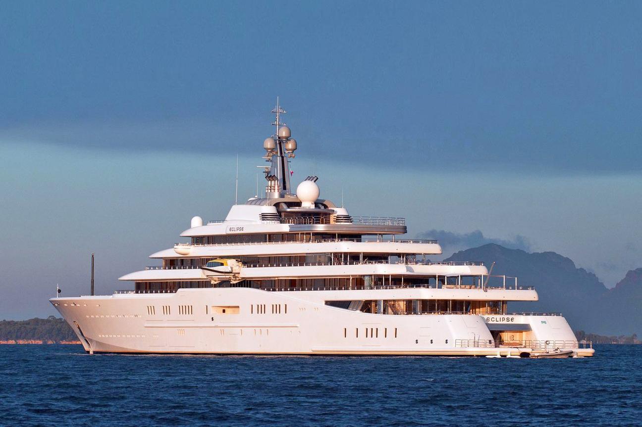 rich man on a yacht
