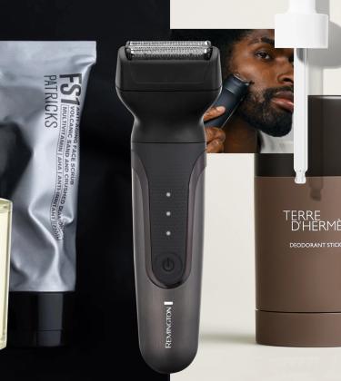 Grooming products from Remington, Acqua di Parma, Dr. Barbara Sturm, Hermès and Patricks