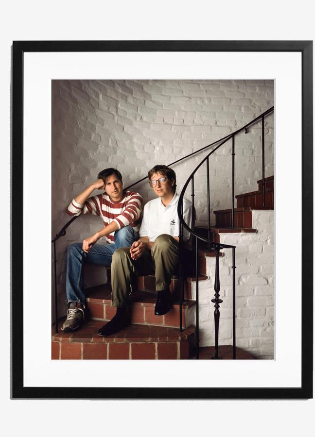 bill gates steve job print