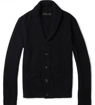 Rag and Bone Montfort Waffle-Knit Cotton Cardigan