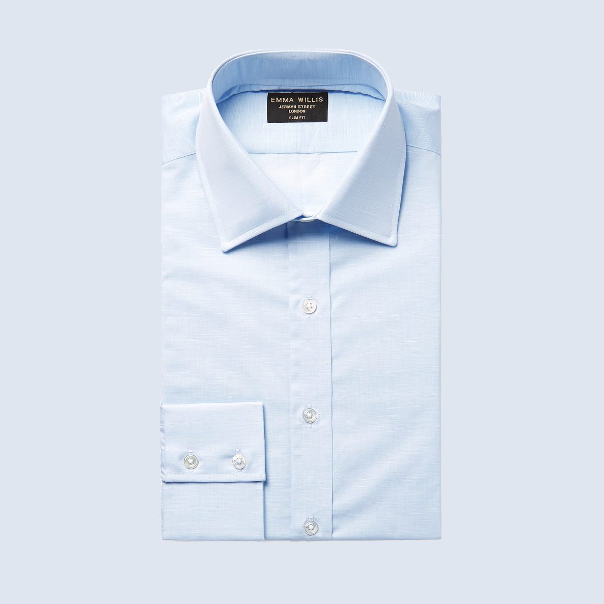 Emma Willis Light-Blue Cotton Shirt
