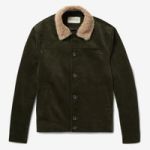 Oliver Spencer Shearling-Trimmed Corduroy Jacket