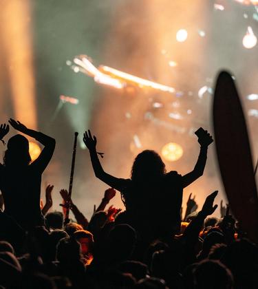 DJ performing on main stage at Wilderness festival