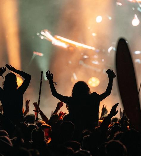 DJ performing on main stage at Wilderness festival