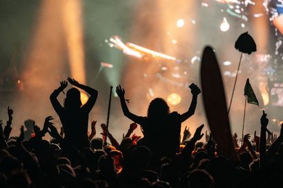 DJ performing on main stage at Wilderness festival