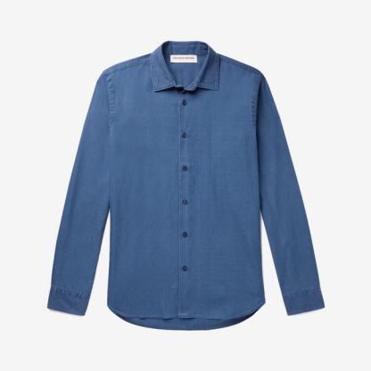 Orlebar Brown Giles Washed-Denim Shirt