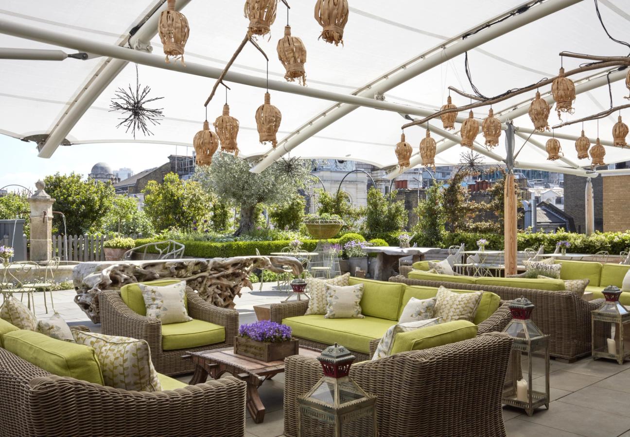 Ham Yard Hotel roof terrace