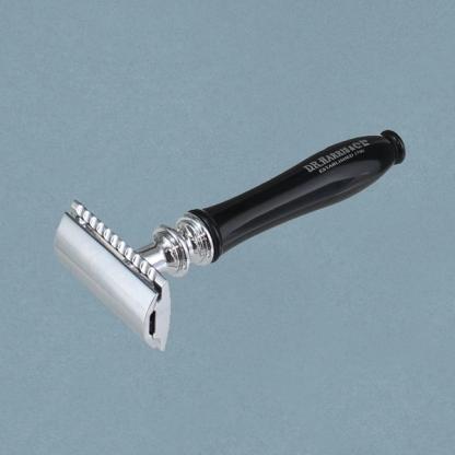 D.R. Harris 3-Piece Ebony Safety Razor