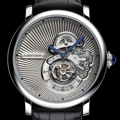 Rotonde de cartier flying online tourbillon reversed dial watch