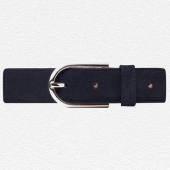 Navy Suede Belt