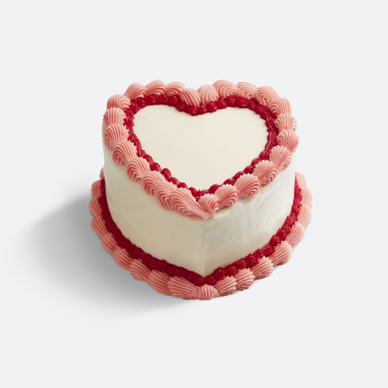 Hummingbird Bakery Blush Frill Heart Cake