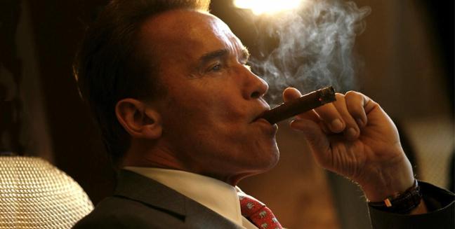 Arnold smoking cigar