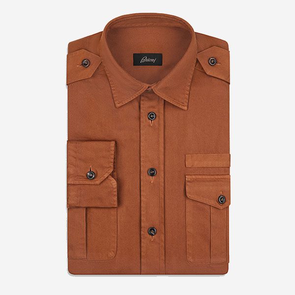 Brioni military shirt