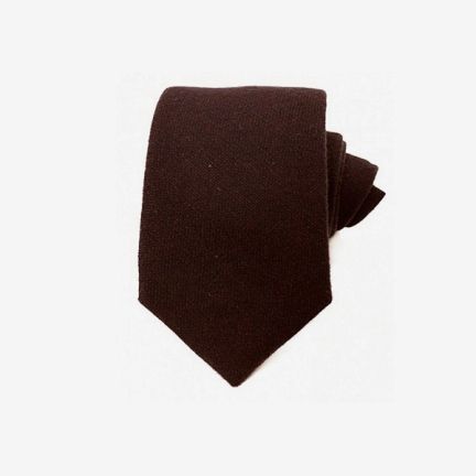 Emma Willis Chocolate Cashmere Tie