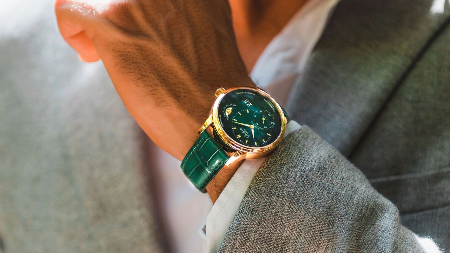 Glashütte Original’s PanoMaticLunar gets the green treatment