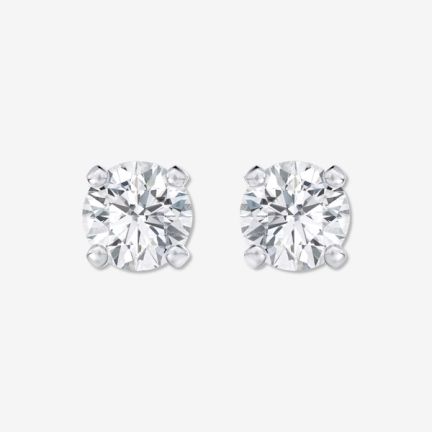 De Beers Classic Round Brilliant Diamond Studs