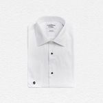 Slater Menswear White Pleated Evening Shirt