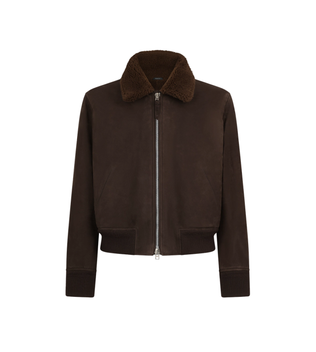 Fur-Trimmed Leather Jackets