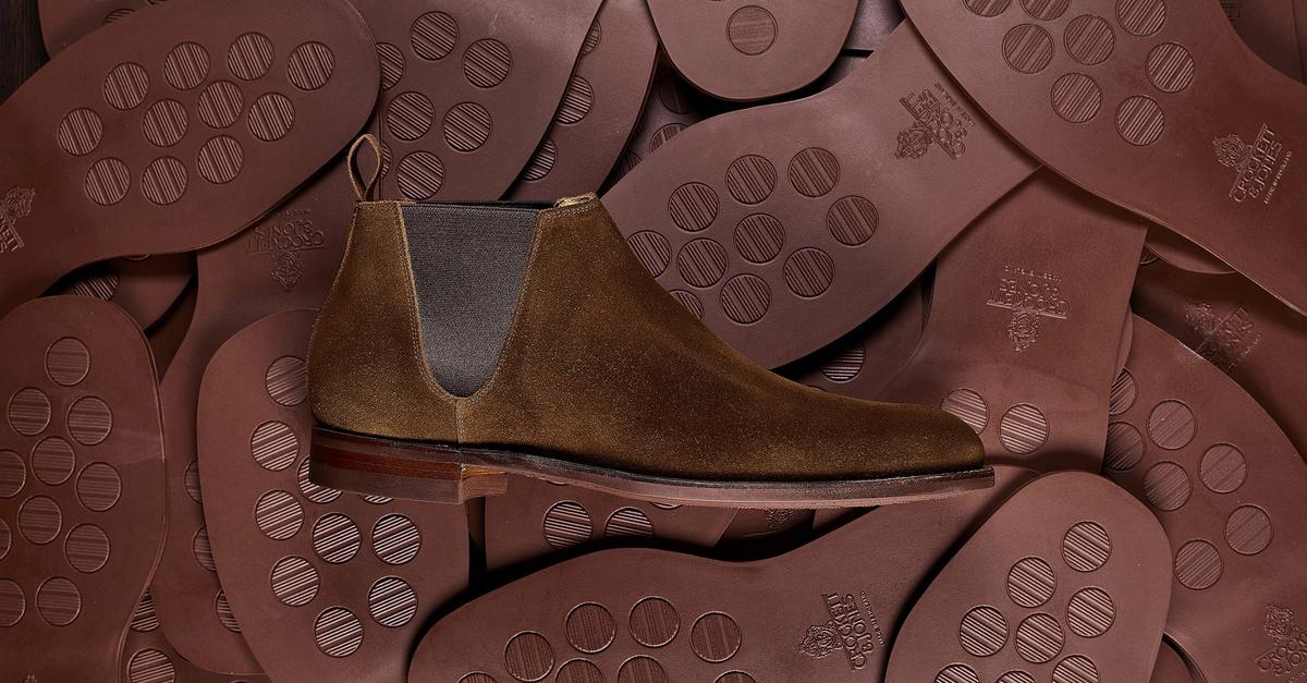 CROCKETT&JONES Chepstow Dainite sole 8E Chepstow' Tan Brown Grain