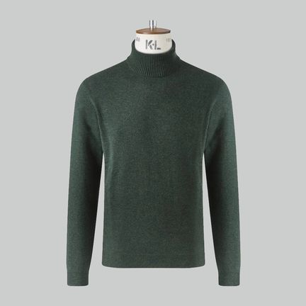Green Chunky Roll Neck
