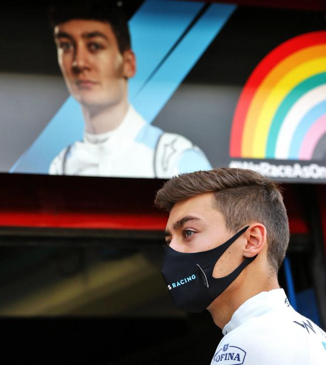 george russell formula one racing driver williams mercedes