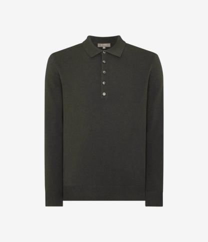 N.Peal Greenwich Cashmere Polo Shirt