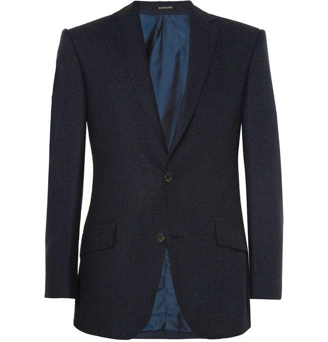 The Contrast Inner Cuff Blazer - Navy main image 0