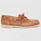 Brunello Cucinelli Washed Suede Boat Shoes