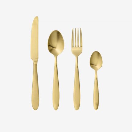 Bloomingville Gold Cutlery Set of 4